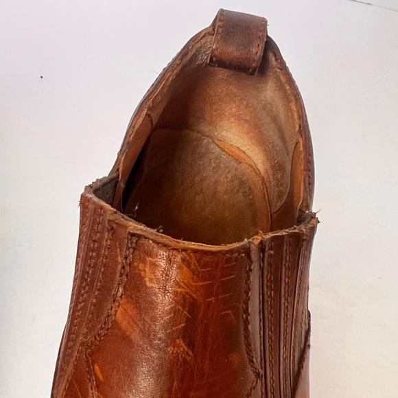 Frye Leather Booties "Billy Shootie” Chestnut color Size 10 - Picture 9 of 14